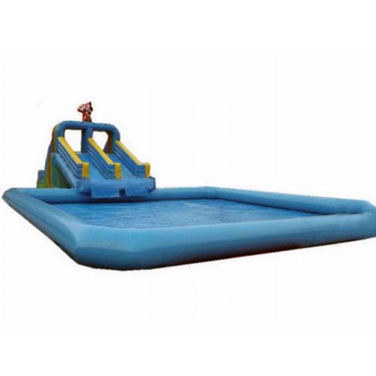 Aufblasbarer Swimmingpool Mit Dia Aufblasbarer Swimmingpool Mit Dia