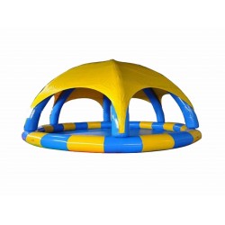 Aufblasbarer Pool Mit Zeltabdeckung Aufblasbarer Pool Mit Zeltabdeckung